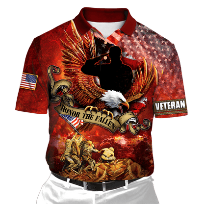 US Veteran - Honor The Fallen 3D All Over Printed Unisex Shirts MON24082201-VET , Gifts for veterans