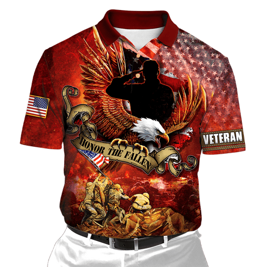 US Veteran - Honor The Fallen 3D All Over Printed Unisex Shirts MON24082201-VET , Gifts for veterans