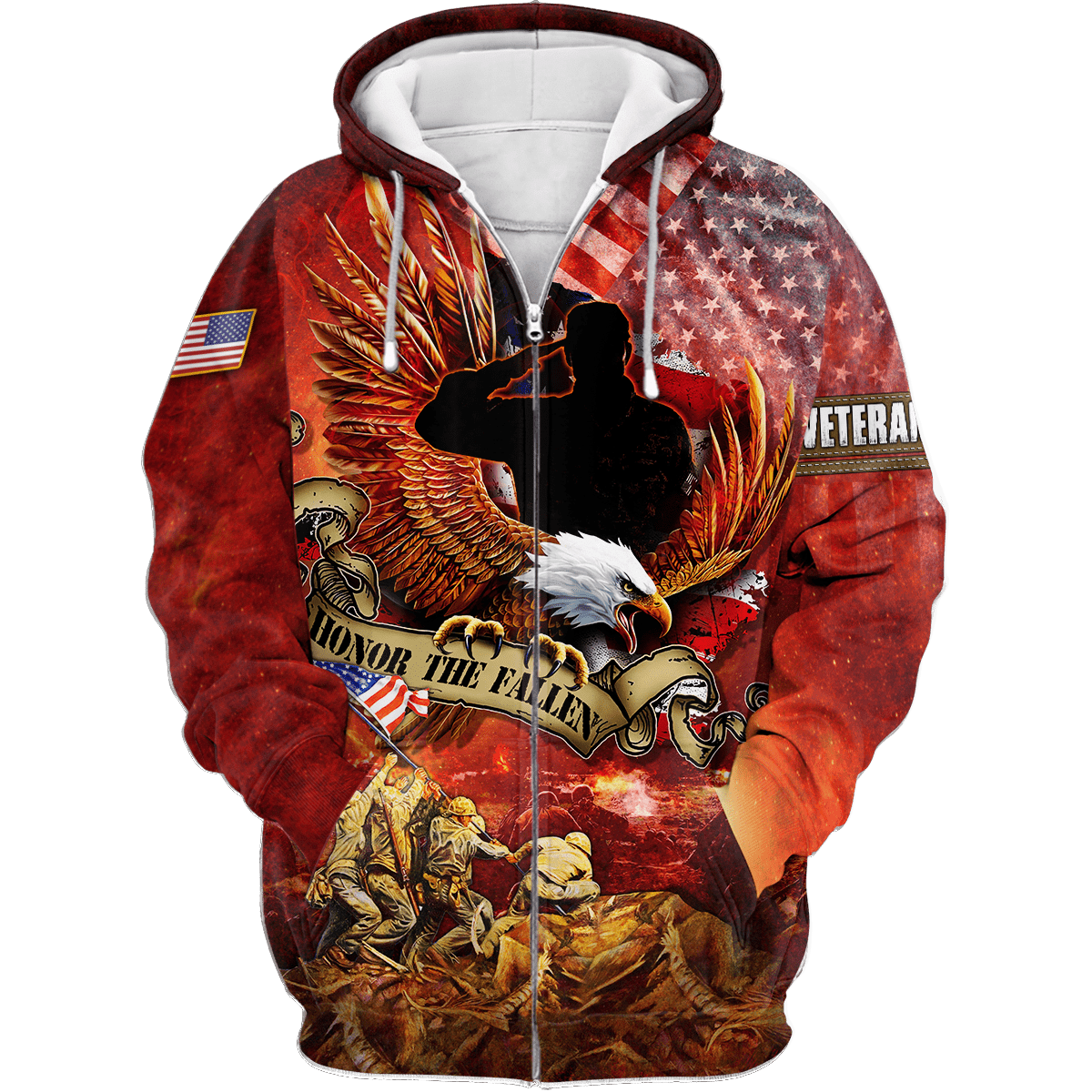 US Veteran - Honor The Fallen 3D All Over Printed Unisex Shirts MON24082201-VET , Gifts for veterans