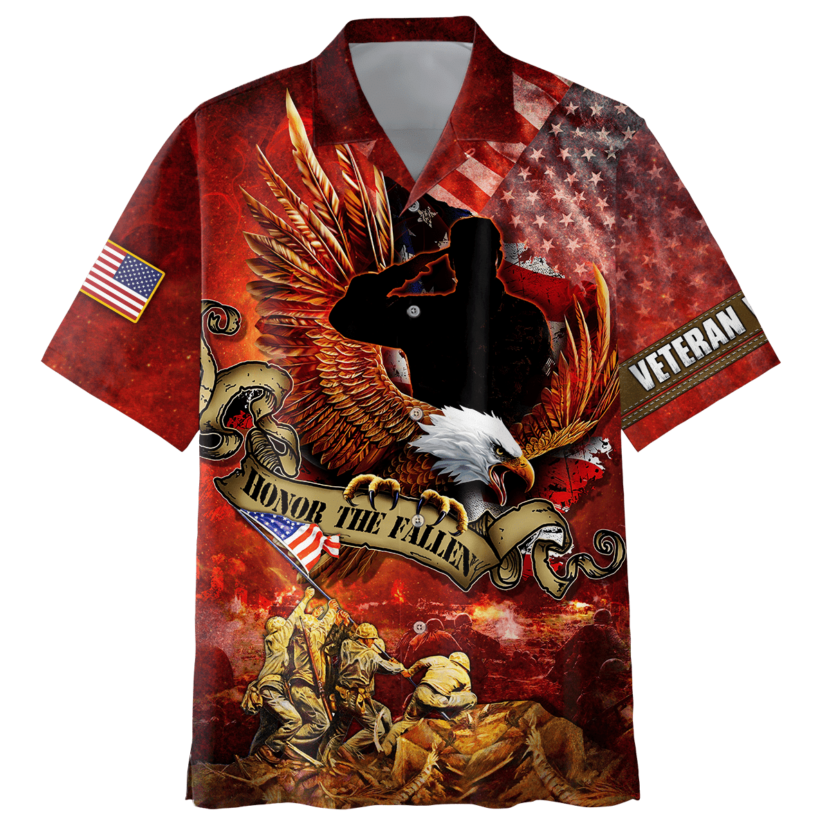 US Veteran - Honor The Fallen 3D All Over Printed Unisex Shirts MON24082201-VET , Gifts for veterans