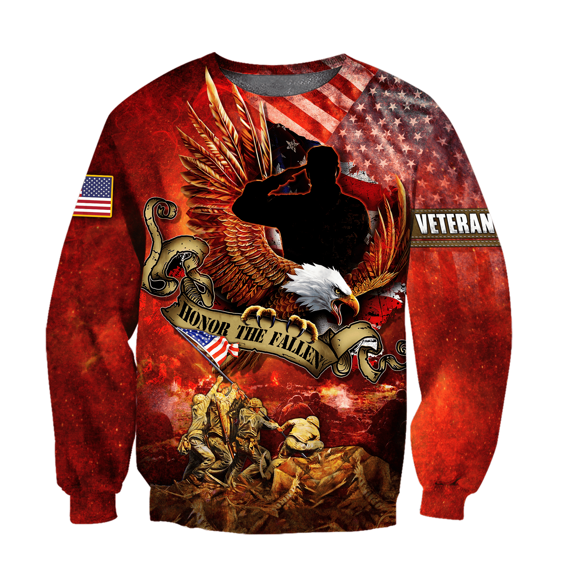 US Veteran - Honor The Fallen 3D All Over Printed Unisex Shirts MON24082201-VET , Gifts for veterans