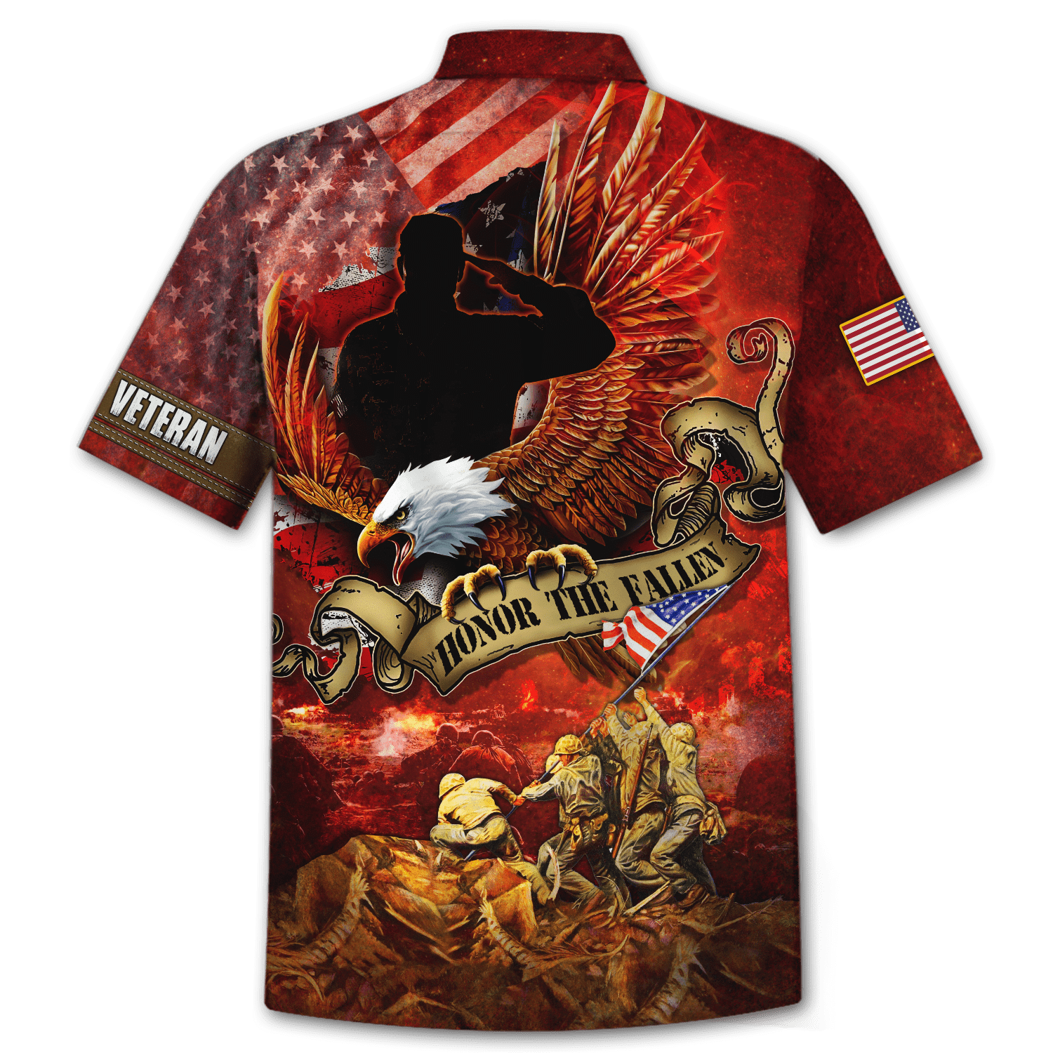 US Veteran - Honor The Fallen 3D All Over Printed Unisex Shirts MON24082201-VET , Gifts for veterans