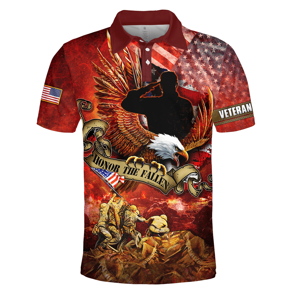 US Veteran - Honor The Fallen 3D All Over Printed Unisex Shirts MON24082201-VET , Gifts for veterans