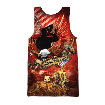 US Veteran - Honor The Fallen 3D All Over Printed Unisex Shirts MON24082201-VET , Gifts for veterans