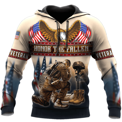 US Veteran - Honor The Fallen 3D All Over Printed Unisex Shirts MH25082201 - VET , Gifts for veterans