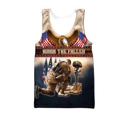 US Veteran - Honor The Fallen 3D All Over Printed Unisex Shirts MH25082201 - VET , Gifts for veterans