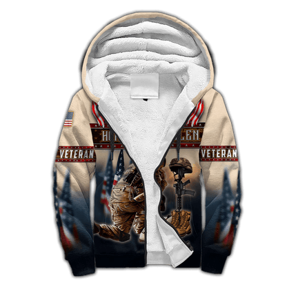US Veteran - Honor The Fallen 3D All Over Printed Unisex Shirts MH25082201 - VET , Gifts for veterans
