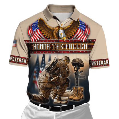 US Veteran - Honor The Fallen 3D All Over Printed Unisex Shirts MH25082201 - VET , Gifts for veterans