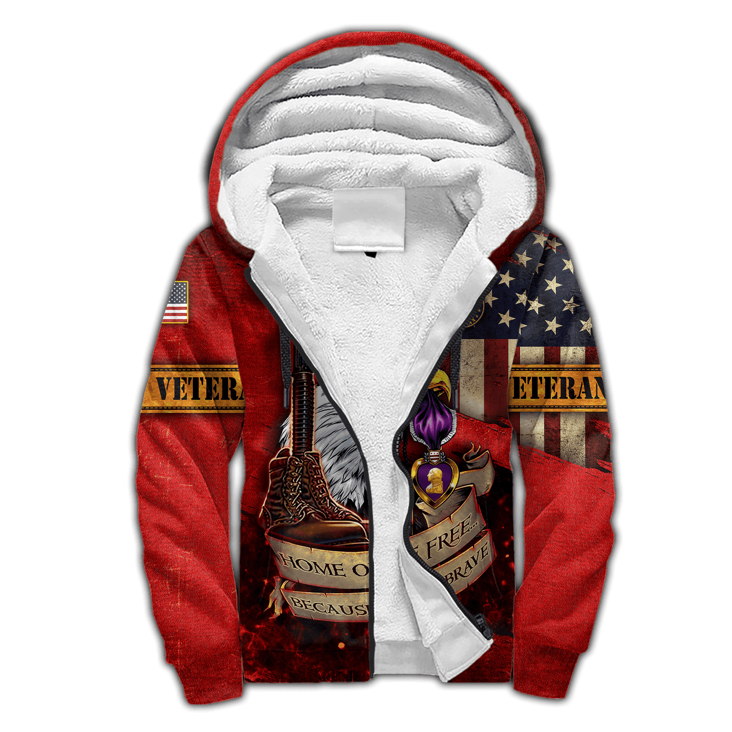 US Veteran - Home Of The Free 3D All Over Printed Unisex Shirts MH25082202 - VET , Gifts for veterans