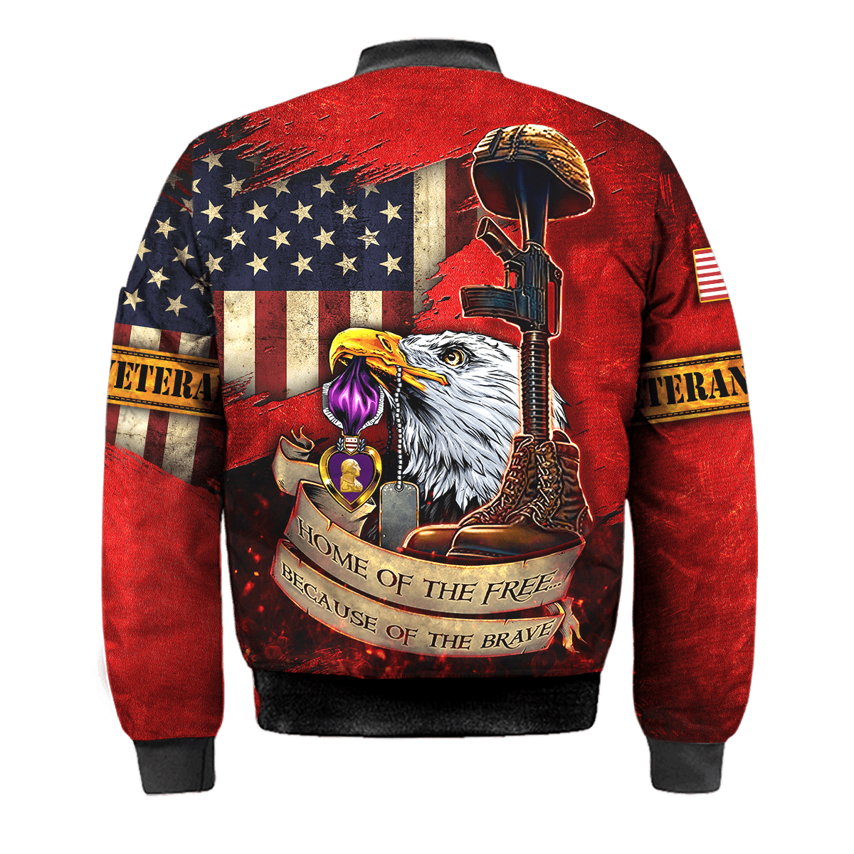 US Veteran - Home Of The Free 3D All Over Printed Unisex Shirts MH25082202 - VET , Gifts for veterans