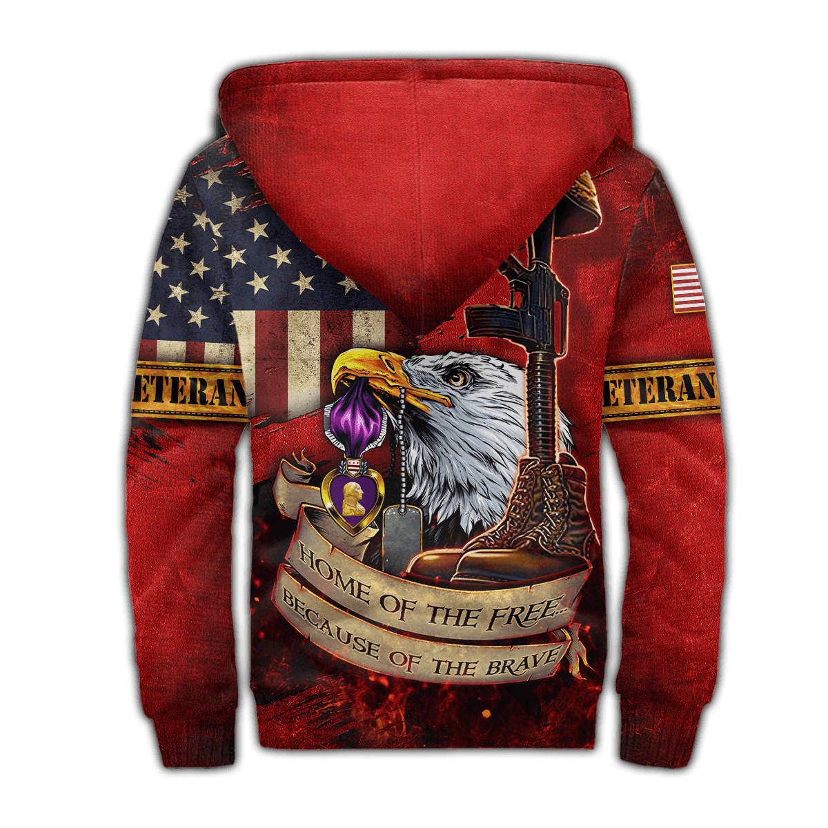US Veteran - Home Of The Free 3D All Over Printed Unisex Shirts MH25082202 - VET , Gifts for veterans