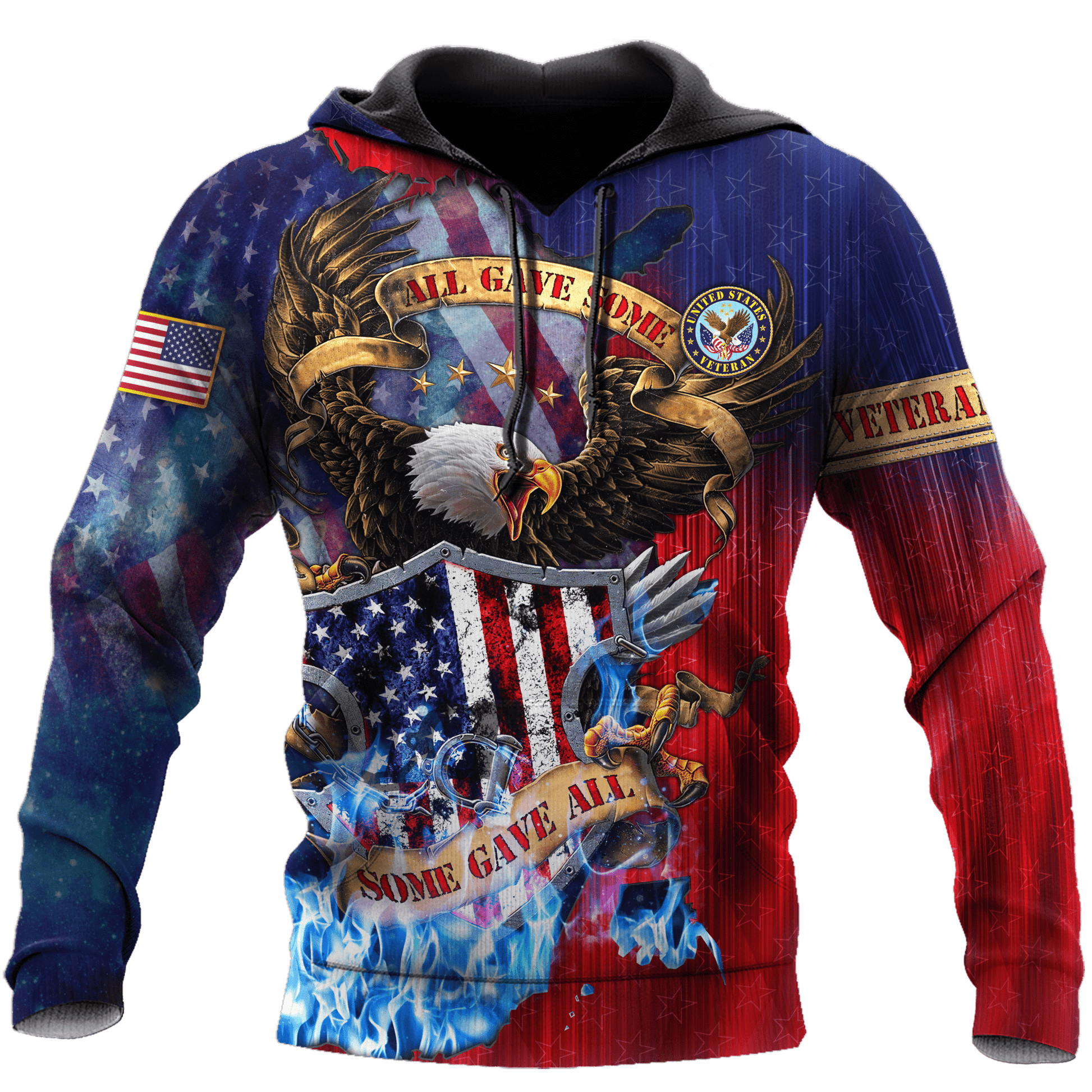 US Veteran - All Gave Some Some Gave All 3D All Over Printed Unisex Shirts MON26082201-VET , Gifts for veterans