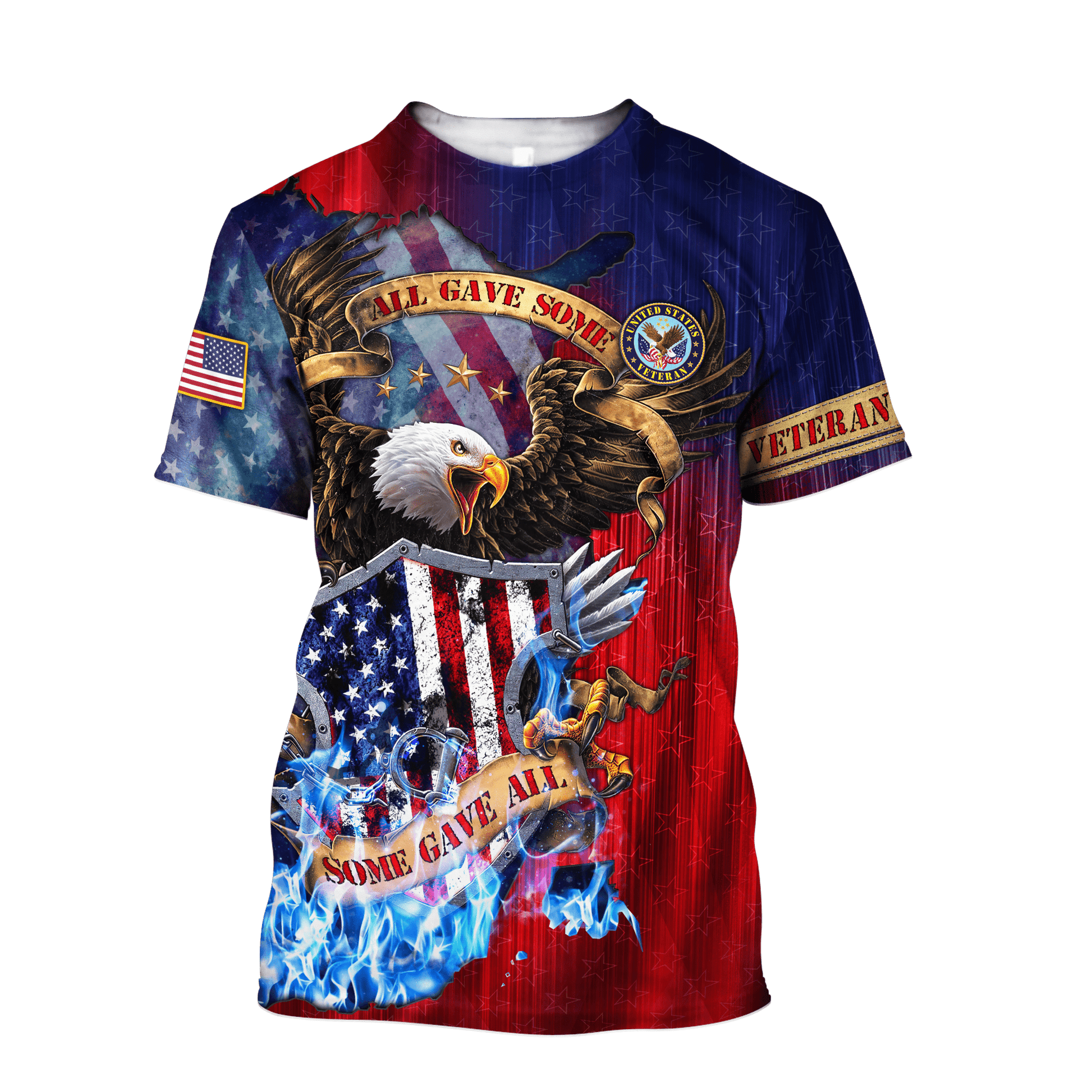 US Veteran - All Gave Some Some Gave All 3D All Over Printed Unisex Shirts MON26082201-VET , Gifts for veterans