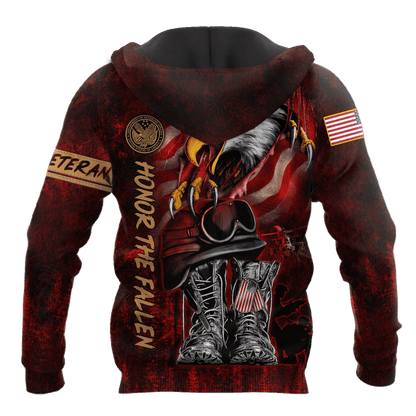 US Veteran - Honor The Fallen 3D All Over Printed Unisex Shirts MON27082201-VET , Gifts for veterans