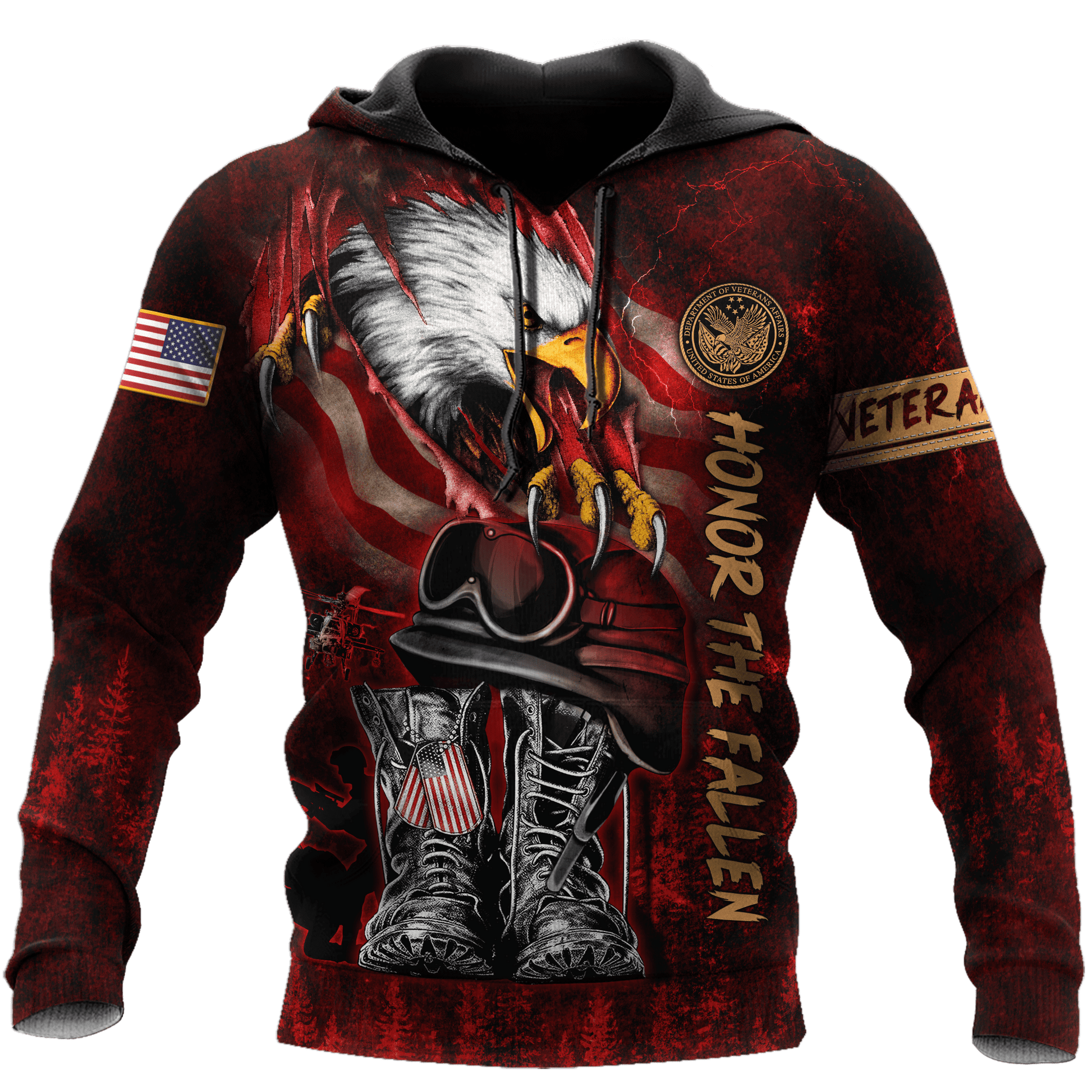 US Veteran - Honor The Fallen 3D All Over Printed Unisex Shirts MON27082201-VET , Gifts for veterans