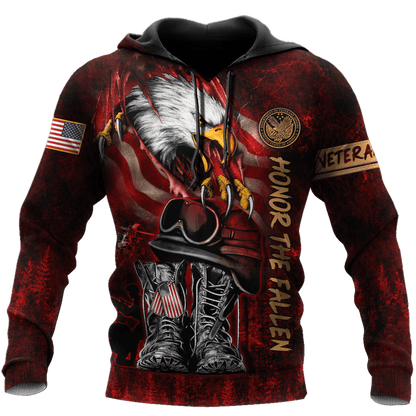 US Veteran - Honor The Fallen 3D All Over Printed Unisex Shirts MON27082201-VET , Gifts for veterans