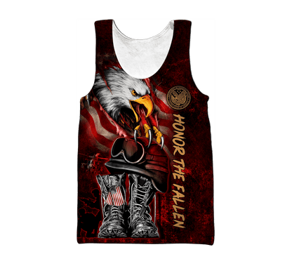 US Veteran - Honor The Fallen 3D All Over Printed Unisex Shirts MON27082201-VET , Gifts for veterans