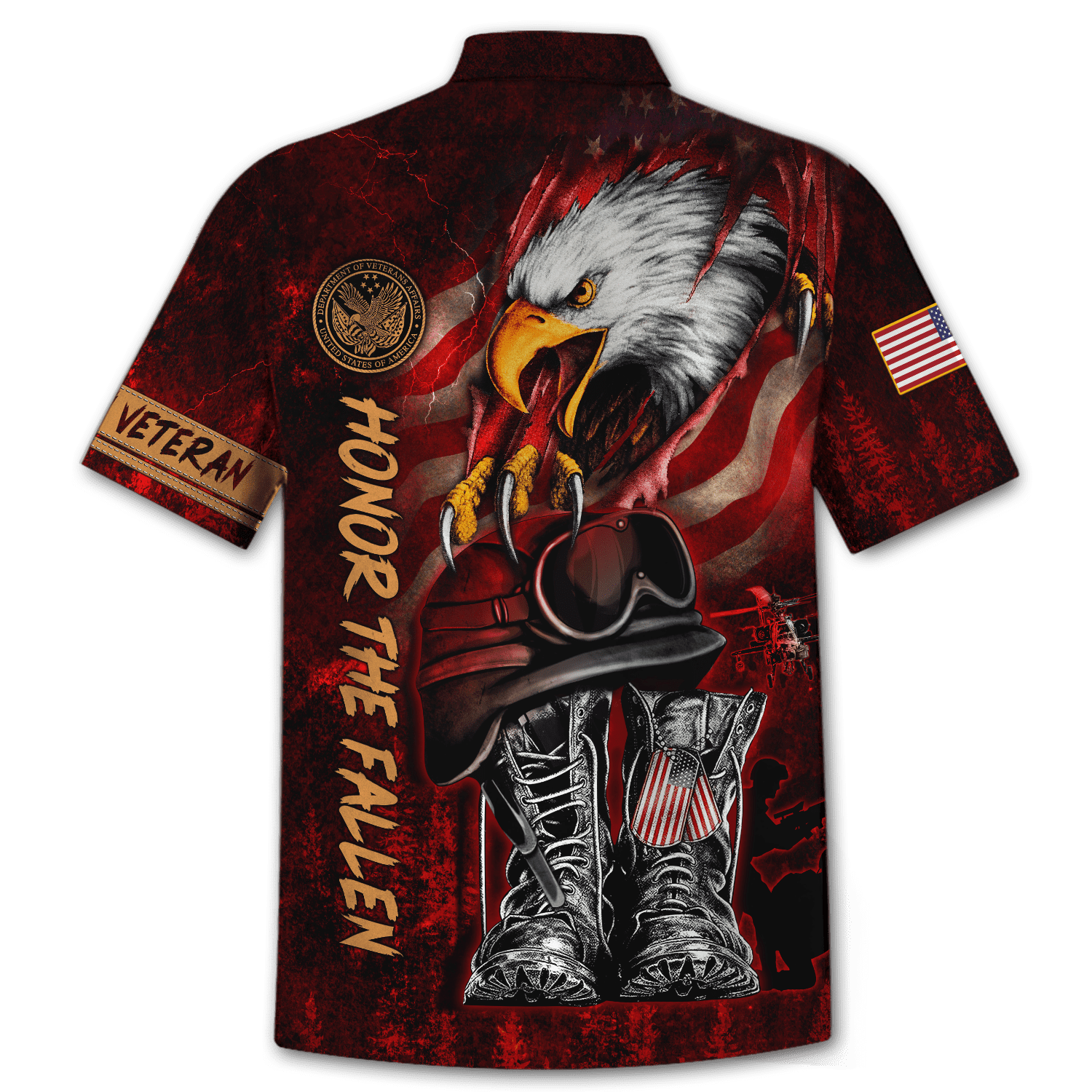 US Veteran - Honor The Fallen 3D All Over Printed Unisex Shirts MON27082201-VET , Gifts for veterans