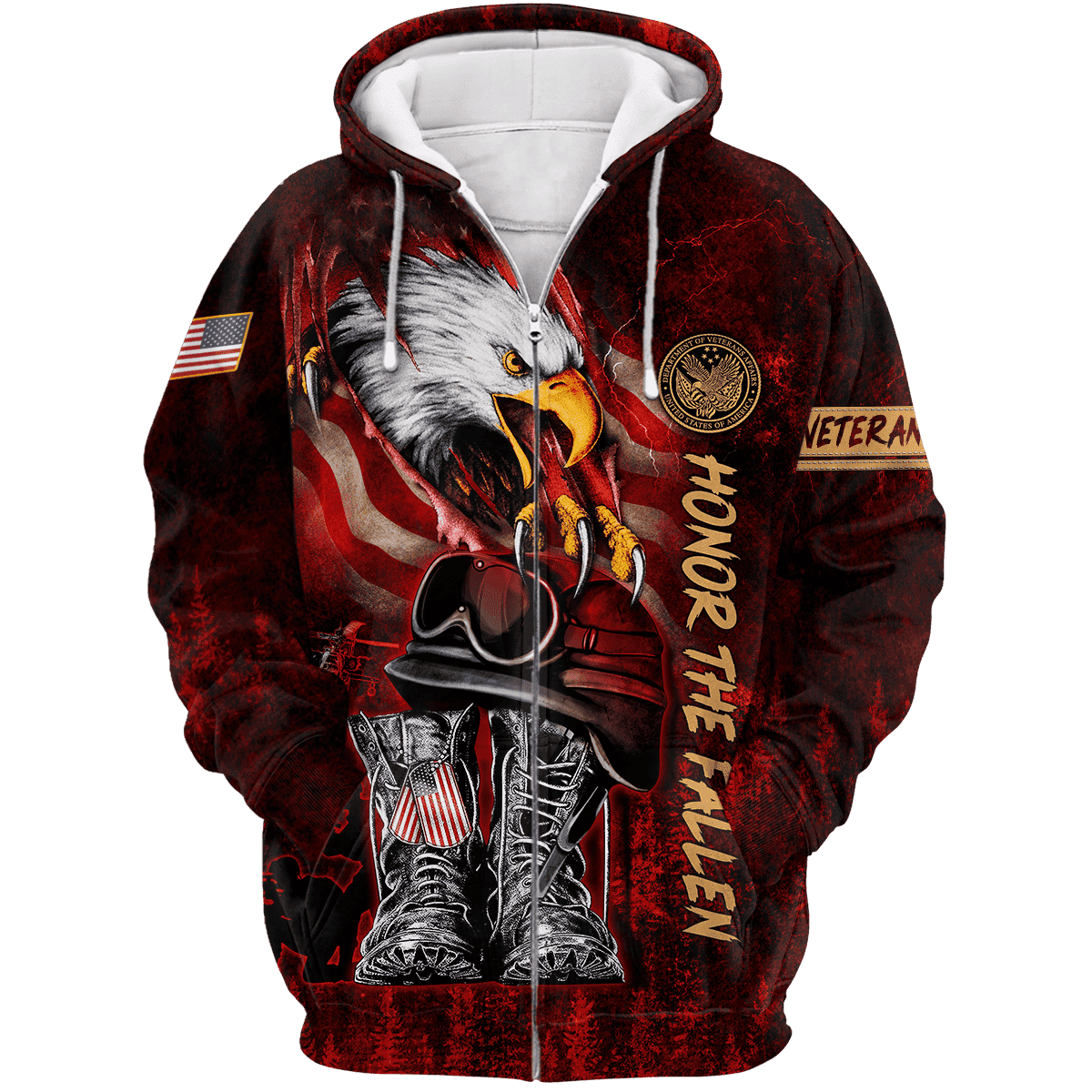 US Veteran - Honor The Fallen 3D All Over Printed Unisex Shirts MON27082201-VET , Gifts for veterans