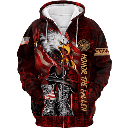 US Veteran - Honor The Fallen 3D All Over Printed Unisex Shirts MON27082201-VET , Gifts for veterans