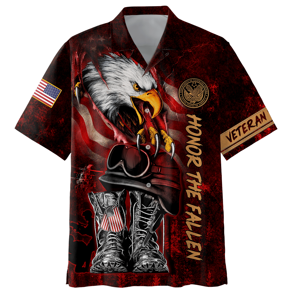 US Veteran - Honor The Fallen 3D All Over Printed Unisex Shirts MON27082201-VET , Gifts for veterans