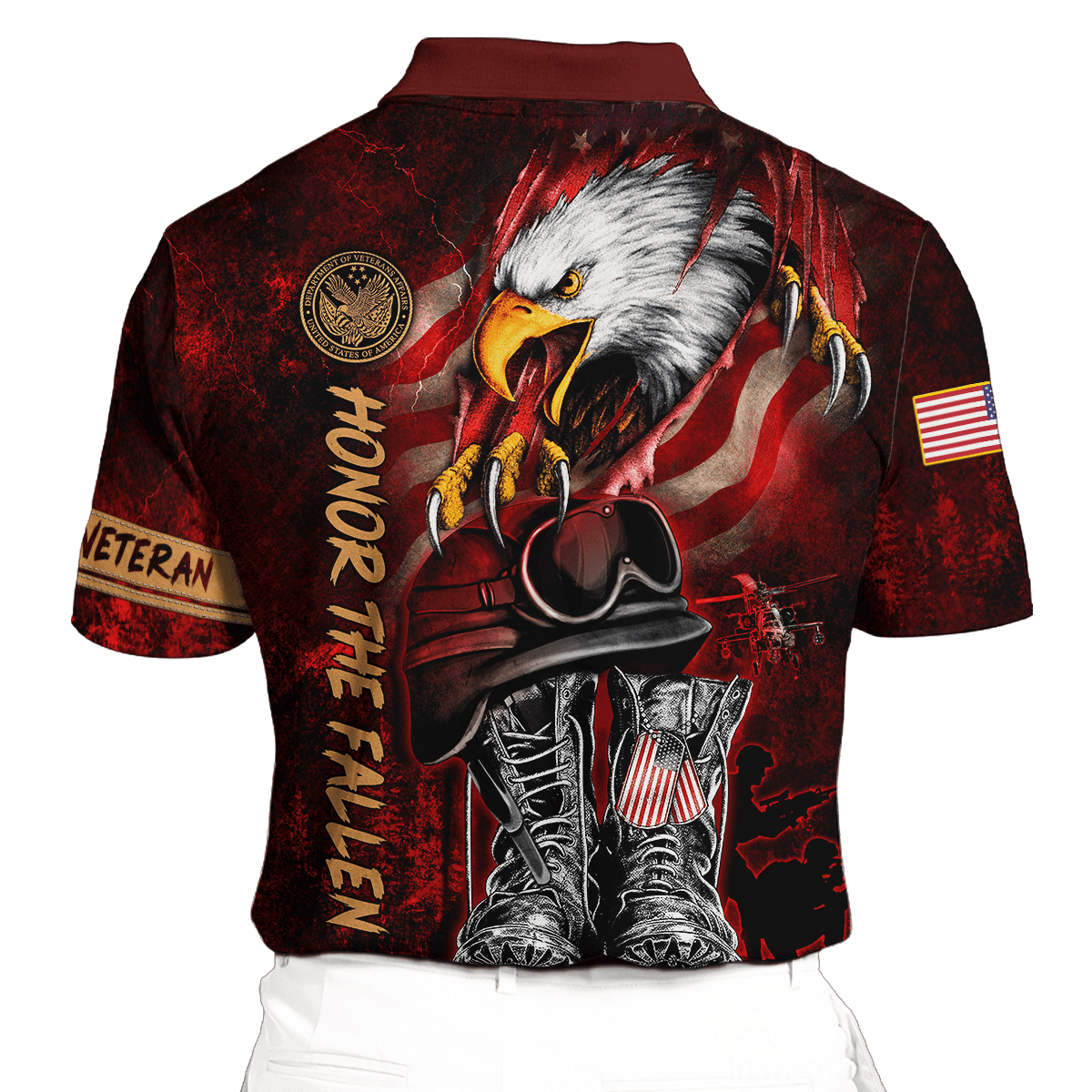 US Veteran - Honor The Fallen 3D All Over Printed Unisex Shirts MON27082201-VET , Gifts for veterans