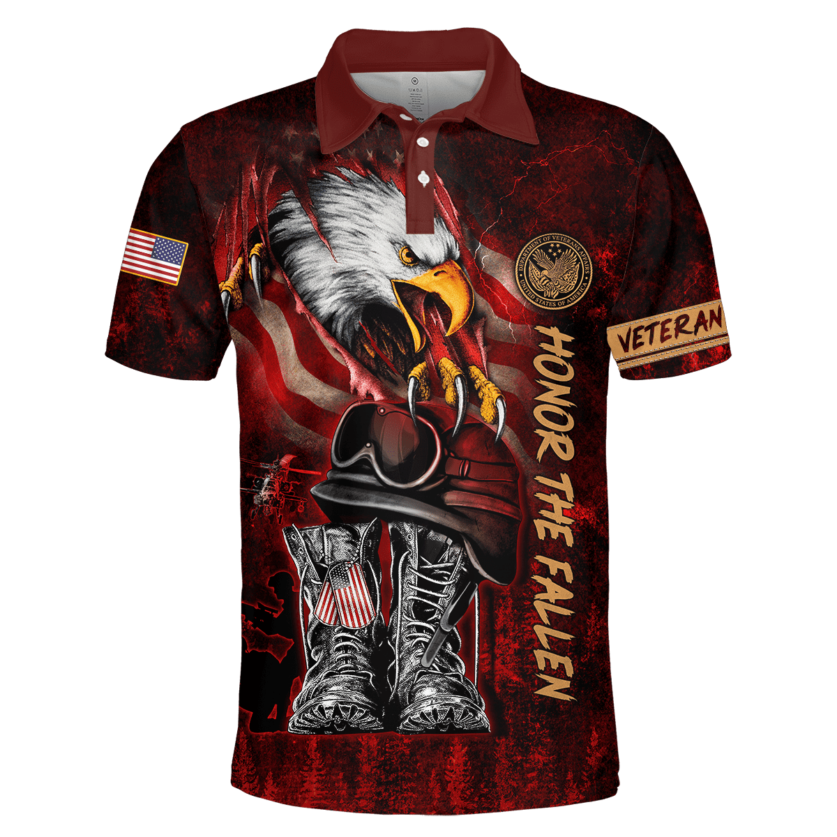 US Veteran - Honor The Fallen 3D All Over Printed Unisex Shirts MON27082201-VET , Gifts for veterans