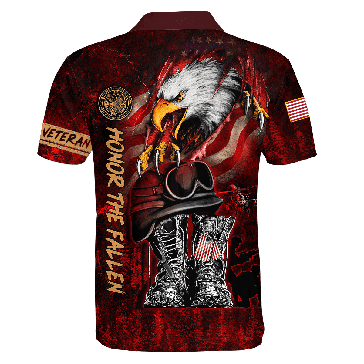 US Veteran - Honor The Fallen 3D All Over Printed Unisex Shirts MON27082201-VET , Gifts for veterans