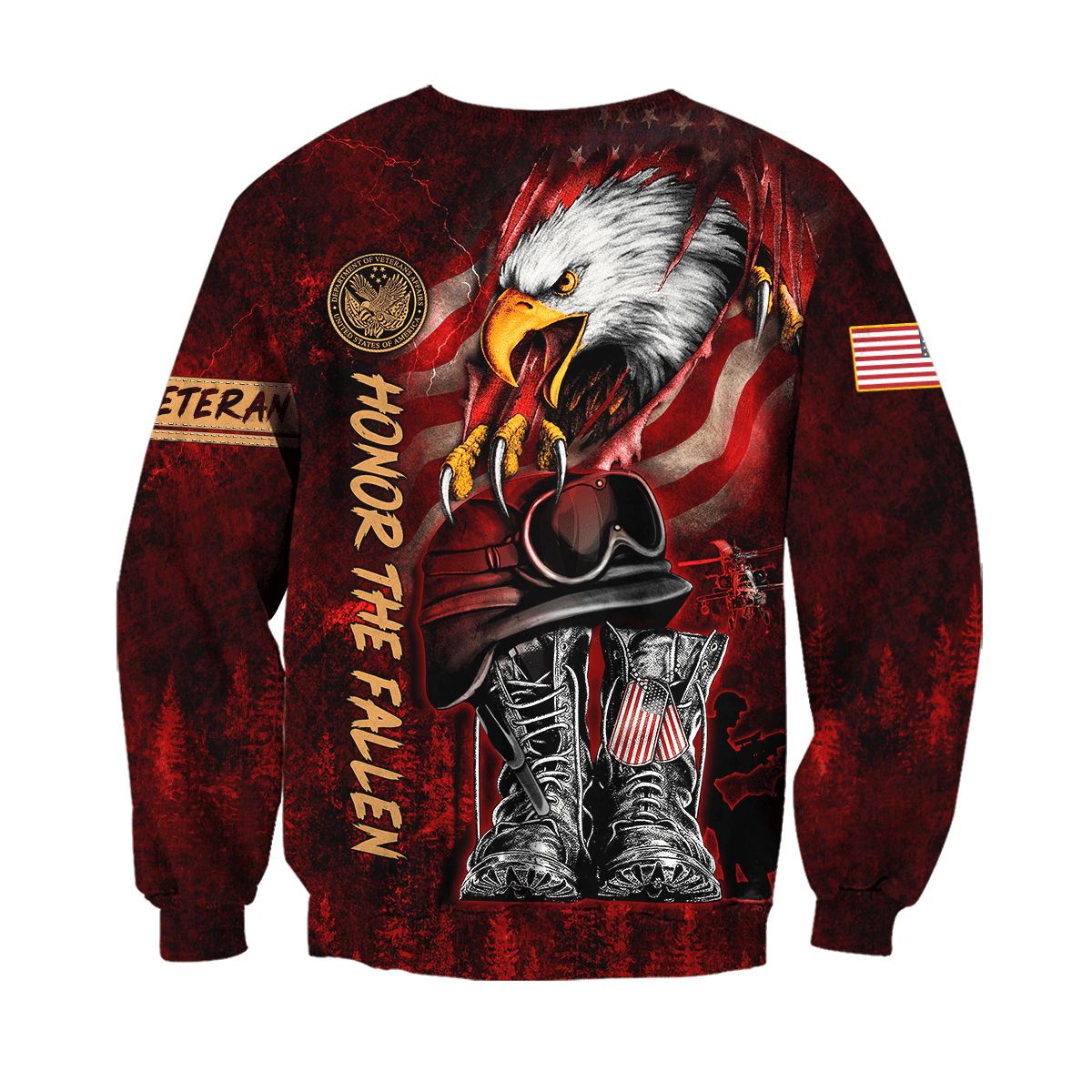 US Veteran - Honor The Fallen 3D All Over Printed Unisex Shirts MON27082201-VET , Gifts for veterans