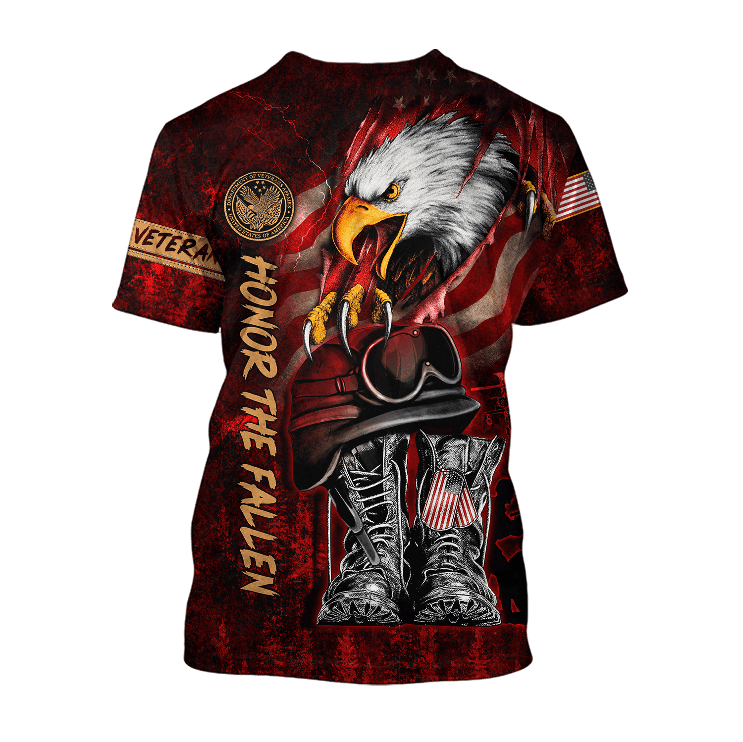 US Veteran - Honor The Fallen 3D All Over Printed Unisex Shirts MON27082201-VET , Gifts for veterans