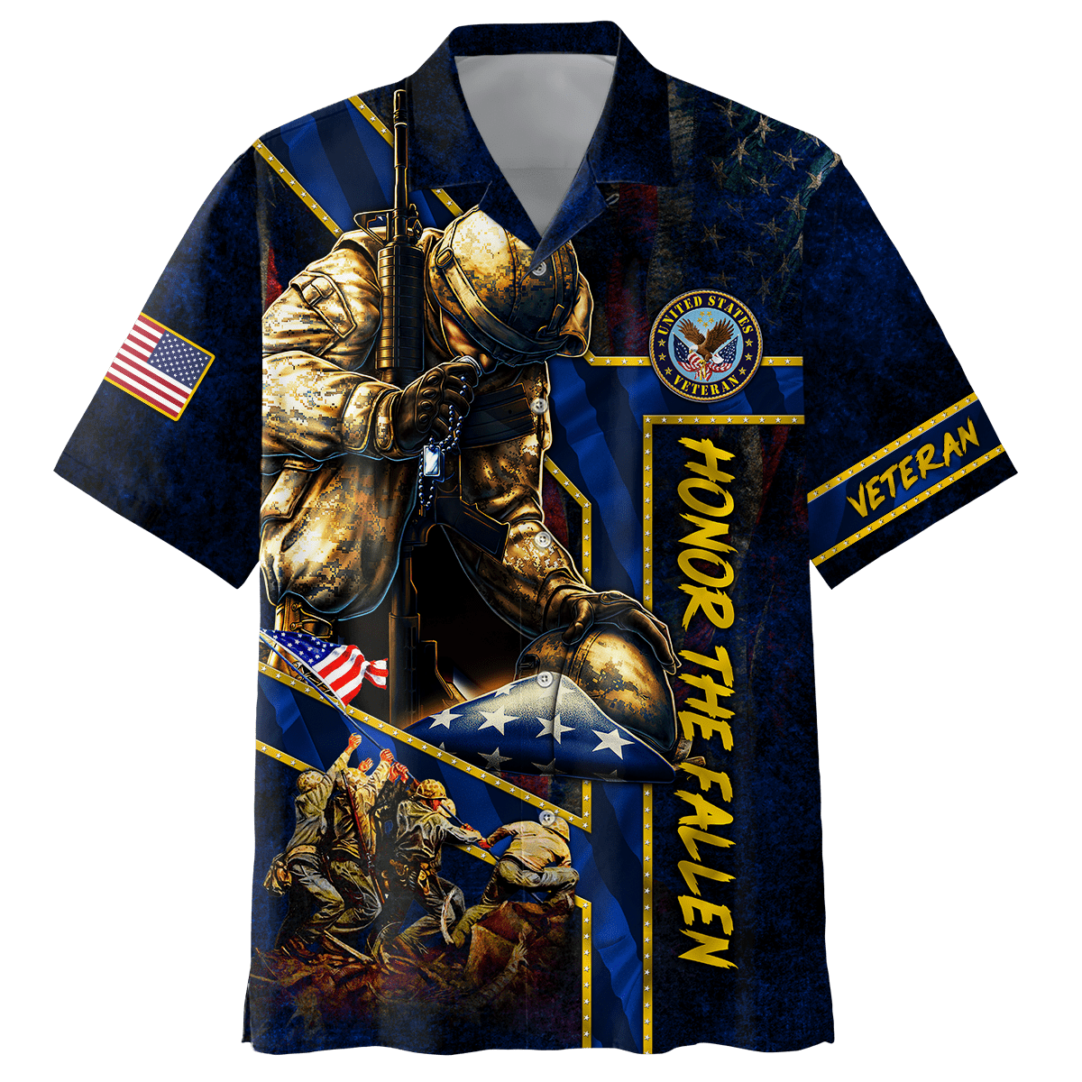 US Veteran - Honor The Fallen 3D All Over Printed Unisex Shirts MON29082201-VET , Gifts for veterans