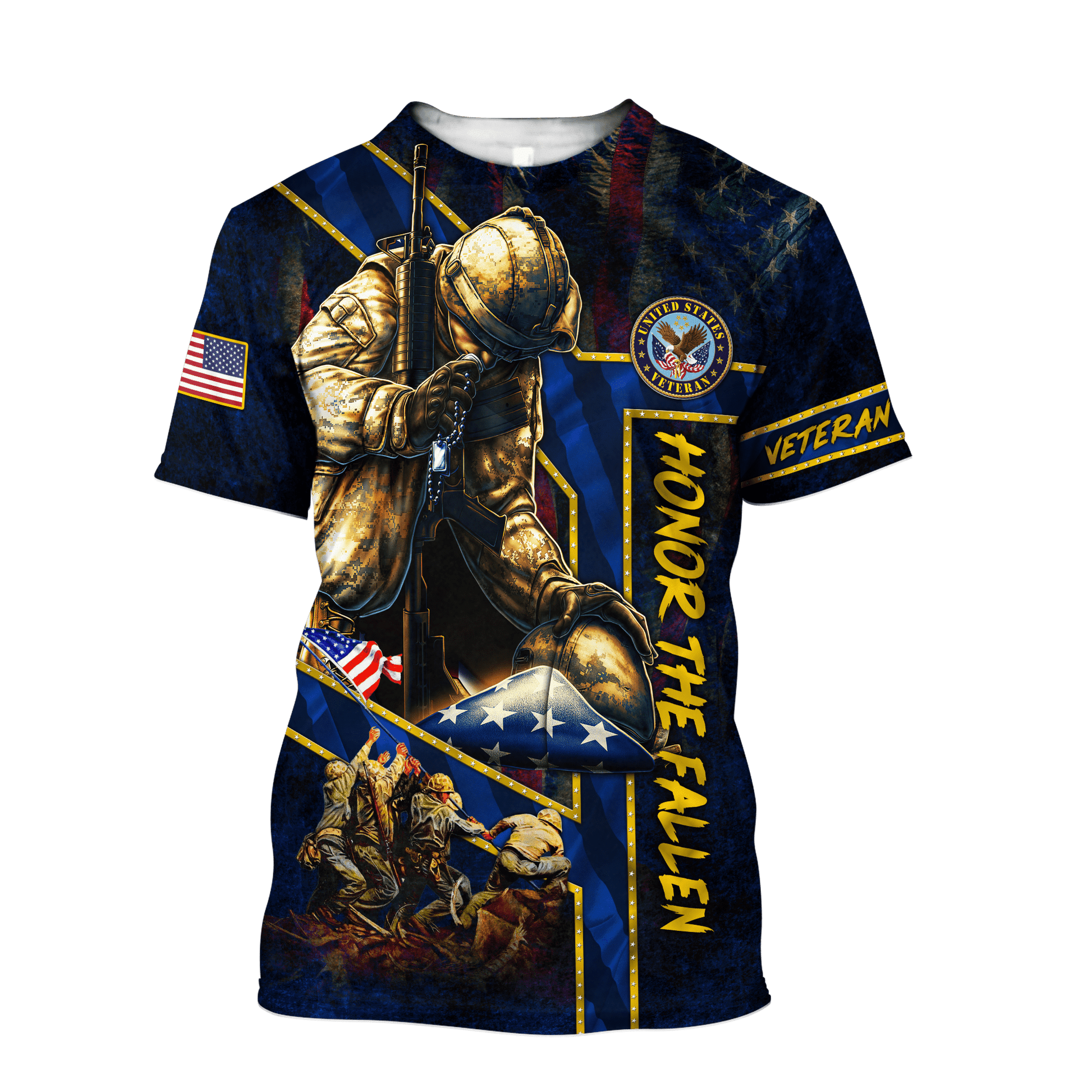 US Veteran - Honor The Fallen 3D All Over Printed Unisex Shirts MON29082201-VET , Gifts for veterans