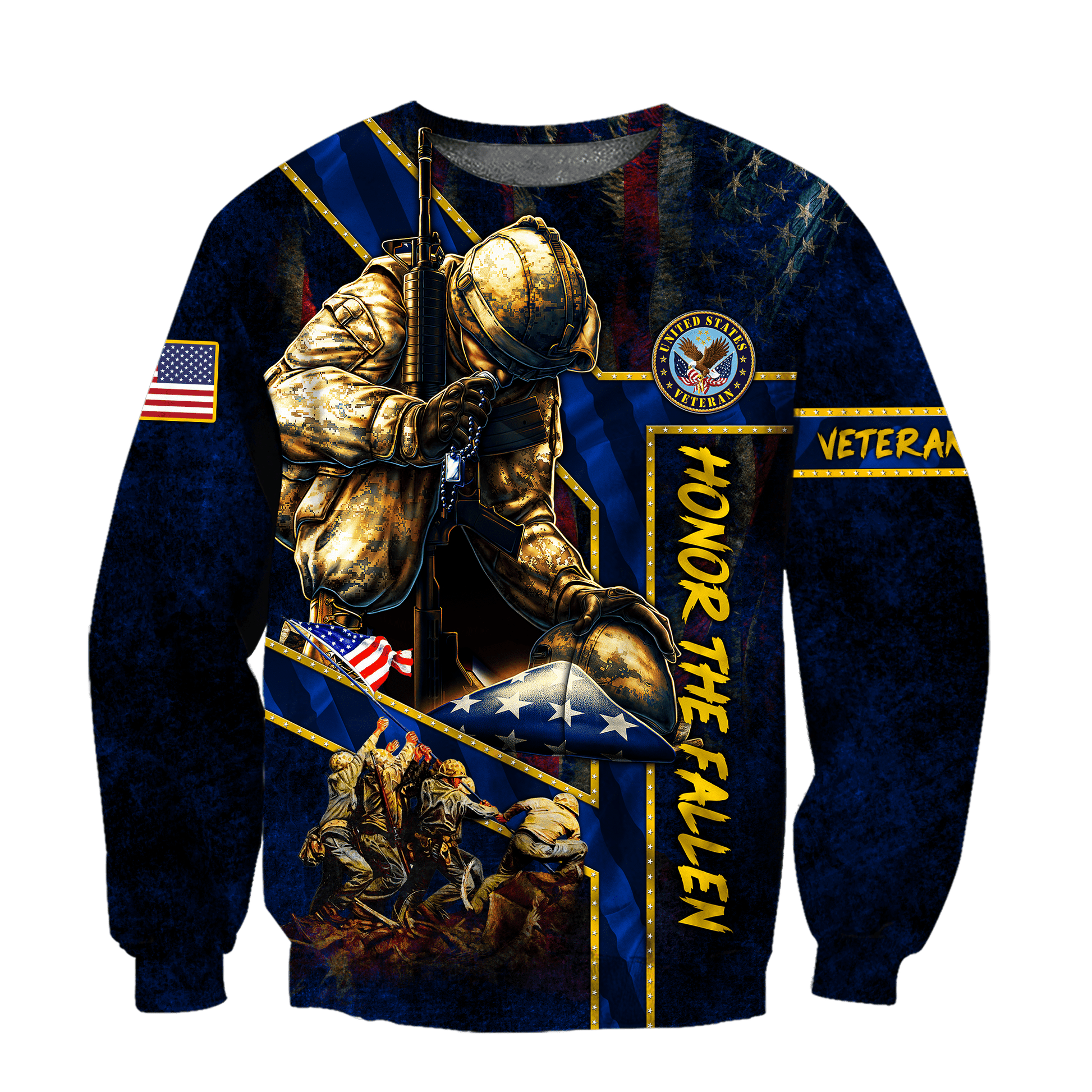 US Veteran - Honor The Fallen 3D All Over Printed Unisex Shirts MON29082201-VET , Gifts for veterans
