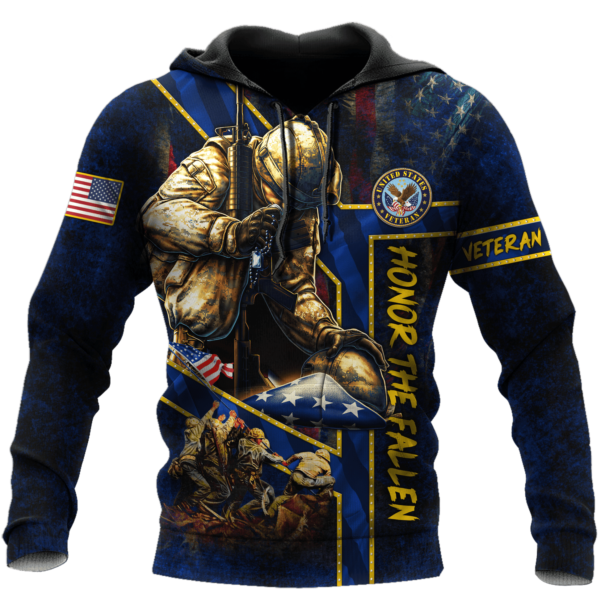 US Veteran - Honor The Fallen 3D All Over Printed Unisex Shirts MON29082201-VET , Gifts for veterans