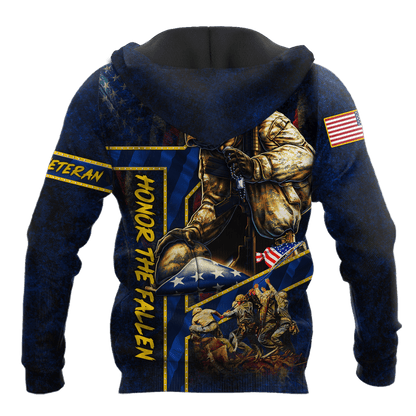 US Veteran - Honor The Fallen 3D All Over Printed Unisex Shirts MON29082201-VET , Gifts for veterans