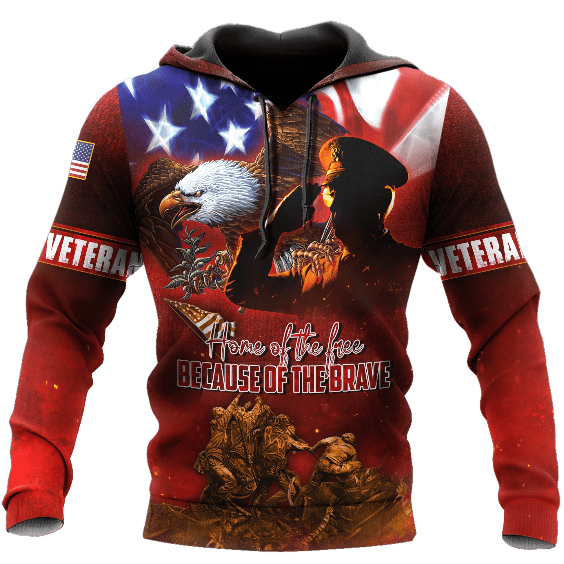 US Veteran - Home Of The Free Because Of The Brave 3D All Over Printed Unisex Shirts MH26082202 - VET , Gifts for veterans