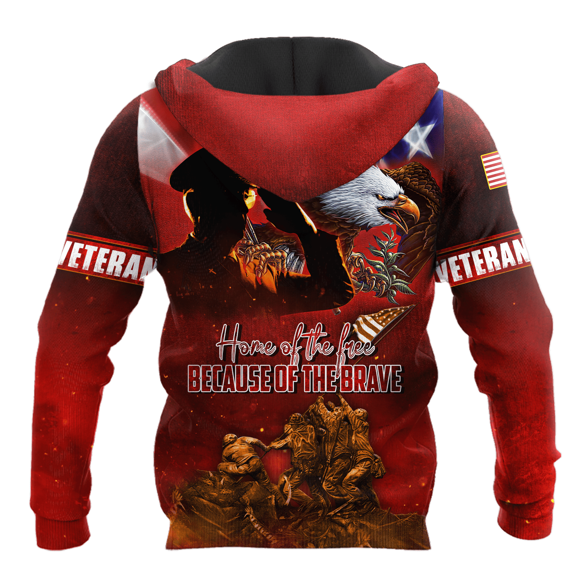 US Veteran - Home Of The Free Because Of The Brave 3D All Over Printed Unisex Shirts MH26082202 - VET , Gifts for veterans