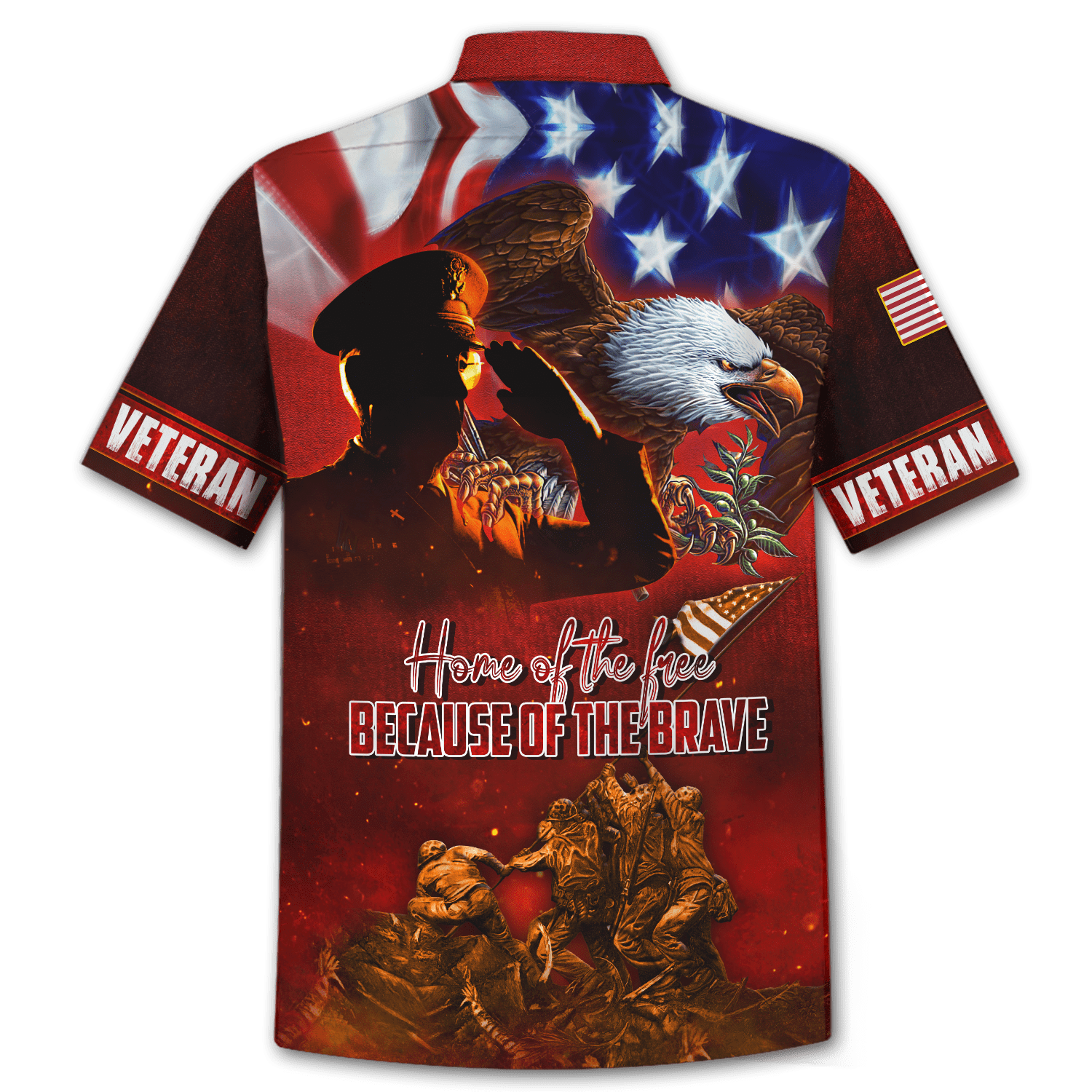 US Veteran - Home Of The Free Because Of The Brave 3D All Over Printed Unisex Shirts MH26082202 - VET , Gifts for veterans