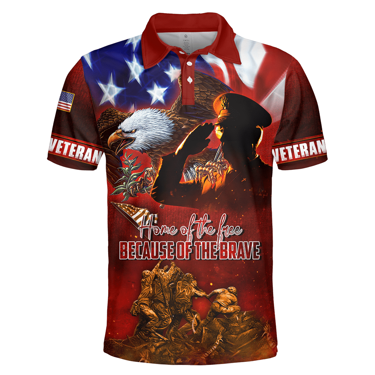 US Veteran - Home Of The Free Because Of The Brave 3D All Over Printed Unisex Shirts MH26082202 - VET , Gifts for veterans