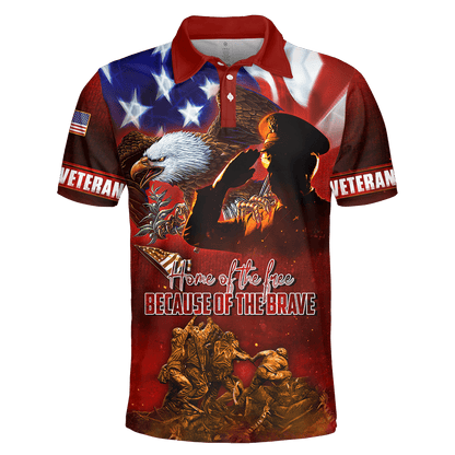 US Veteran - Home Of The Free Because Of The Brave 3D All Over Printed Unisex Shirts MH26082202 - VET , Gifts for veterans