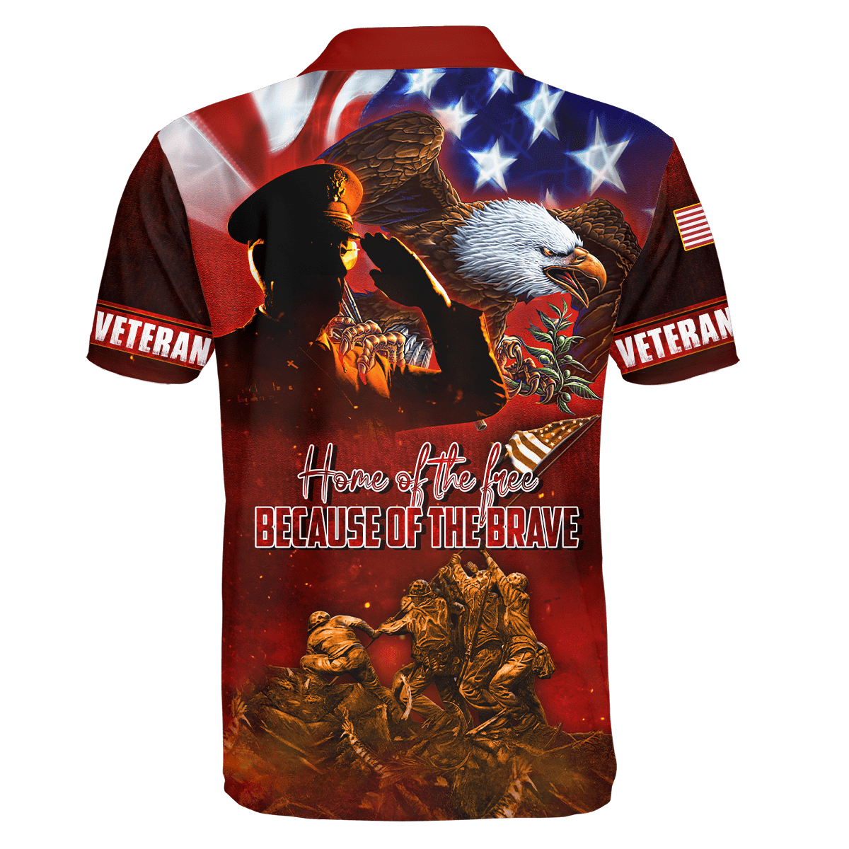 US Veteran - Home Of The Free Because Of The Brave 3D All Over Printed Unisex Shirts MH26082202 - VET , Gifts for veterans