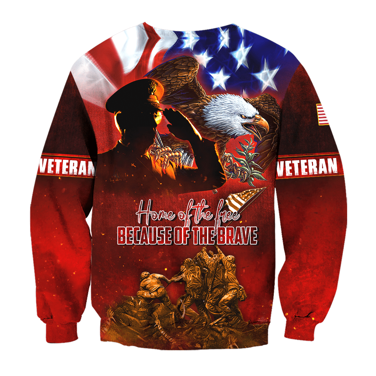 US Veteran - Home Of The Free Because Of The Brave 3D All Over Printed Unisex Shirts MH26082202 - VET , Gifts for veterans