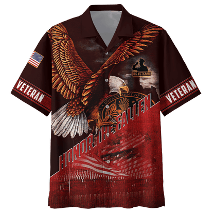 US Veteran - Eagle Honor The Fallen 3D All Over Printed Unisex Shirts MH29082201 - VET , Gifts for veterans