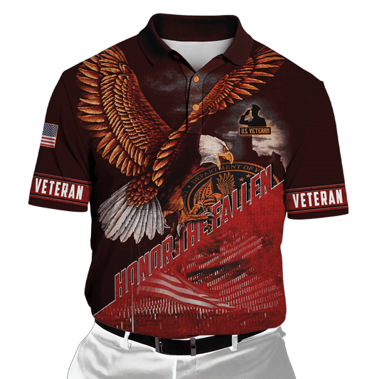 US Veteran - Eagle Honor The Fallen 3D All Over Printed Unisex Shirts MH29082201 - VET , Gifts for veterans