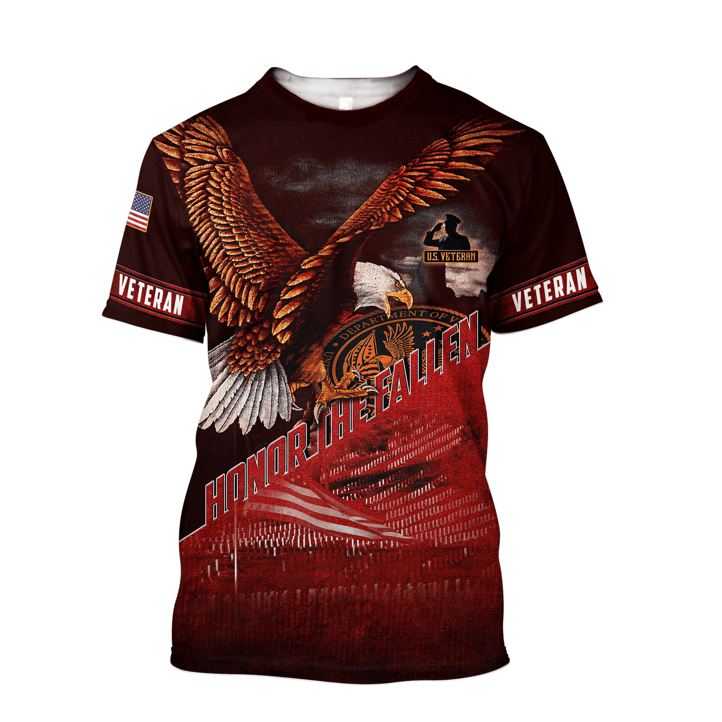 US Veteran - Eagle Honor The Fallen 3D All Over Printed Unisex Shirts MH29082201 - VET , Gifts for veterans
