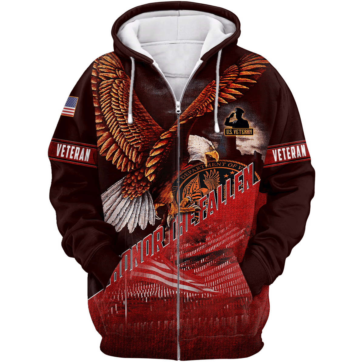US Veteran - Eagle Honor The Fallen 3D All Over Printed Unisex Shirts MH29082201 - VET , Gifts for veterans