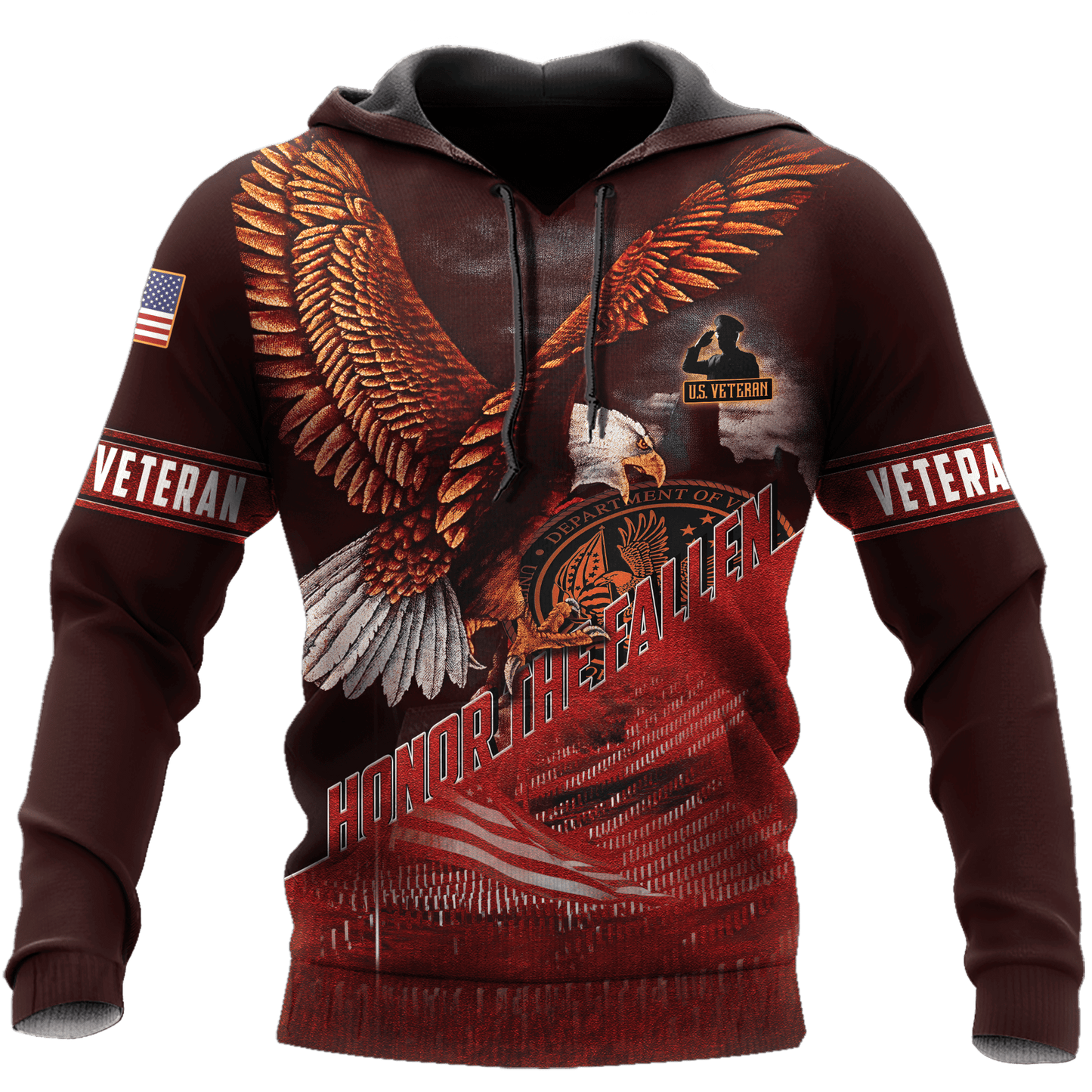 US Veteran - Eagle Honor The Fallen 3D All Over Printed Unisex Shirts MH29082201 - VET , Gifts for veterans