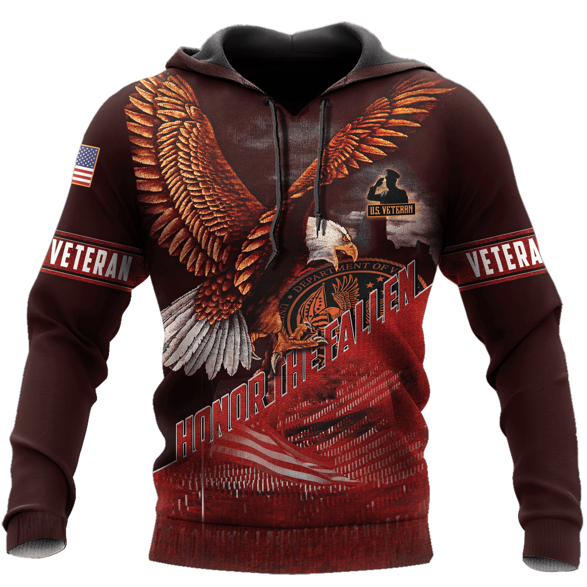US Veteran - Eagle Honor The Fallen 3D All Over Printed Unisex Shirts MH29082201 - VET , Gifts for veterans