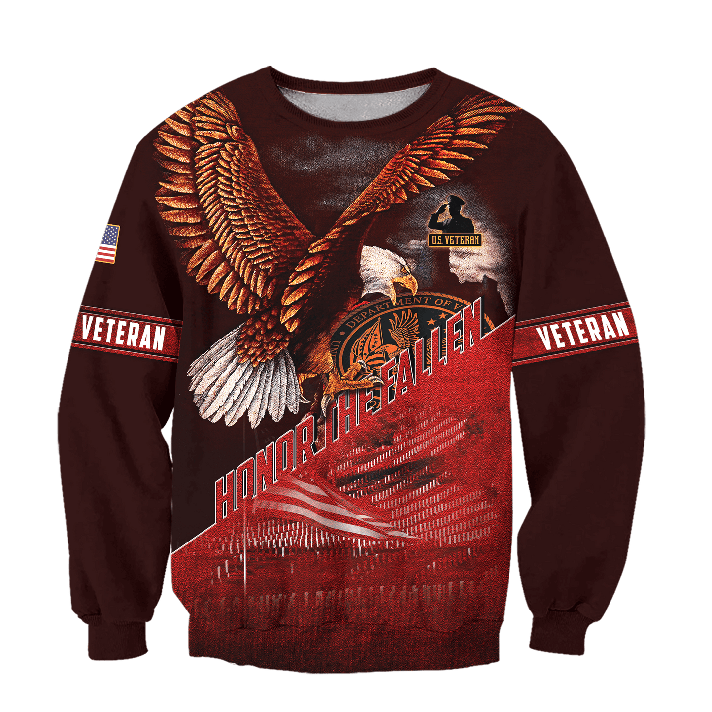 US Veteran - Eagle Honor The Fallen 3D All Over Printed Unisex Shirts MH29082201 - VET , Gifts for veterans