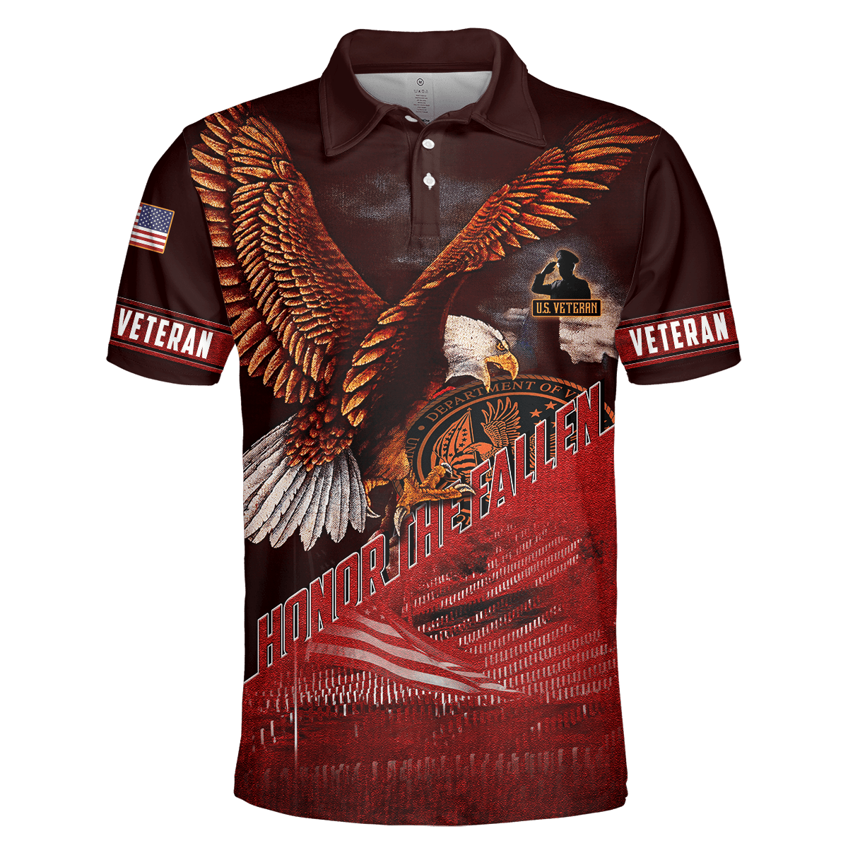 US Veteran - Eagle Honor The Fallen 3D All Over Printed Unisex Shirts MH29082201 - VET , Gifts for veterans